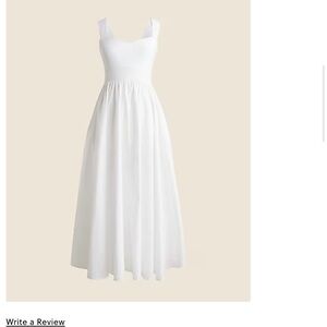 J. Crew Elegant White Maxi Dress